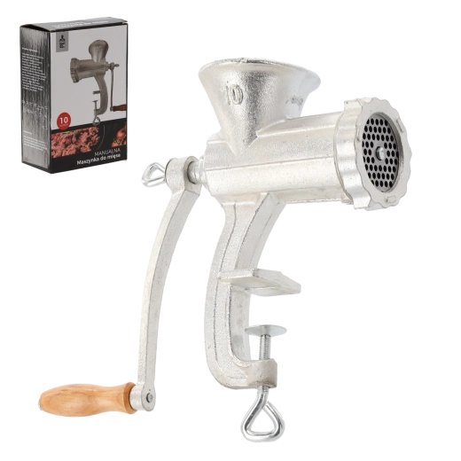 Mașină de tocat carne manuală nr. 10 din fontă