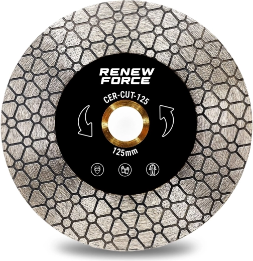 Disc diamantat RENEW FORCE 125 mm pentru tăiere și fațetare