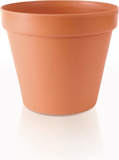 Ghiveci GLINKA 11 cm teracotă – plastic ușor rezistent la îngheț