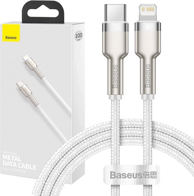 Cablu USB-C pentru Lightning Baseus Cafule cu încărcare rapidă 20W, 1m