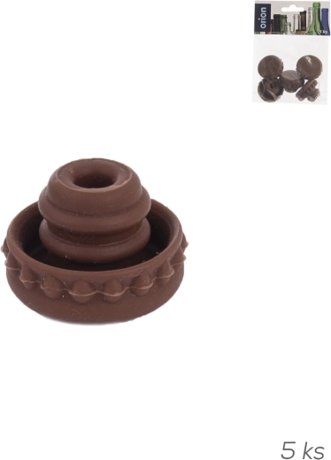 Dop de silicon 3,5 cm, maro (5 buc.)