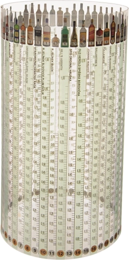 Cilindru gradat din UH pentru alcool, cu scară până la 47°
