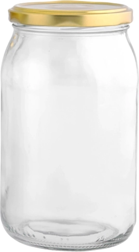 Set de 6 borcane pentru conserve Twist 900 ml cu capace aurii fi 82