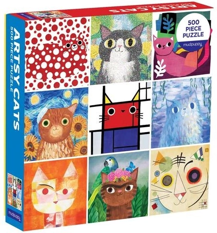 Puzzle Pisici artistice