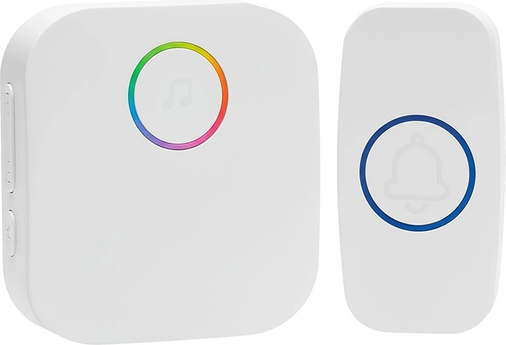 Sonerie wireless Solight cu conectare la priză, rază de acțiune de 180 m, albă