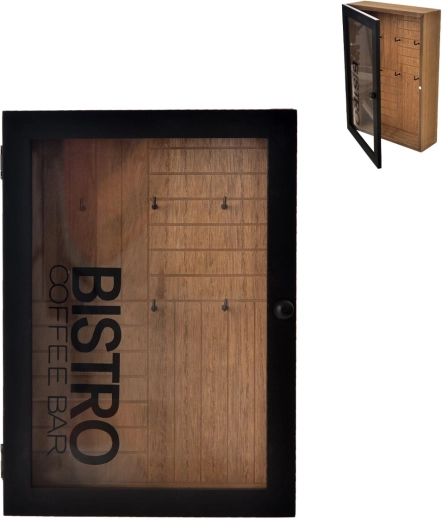 Cutie din lemn pentru chei Bistro maro