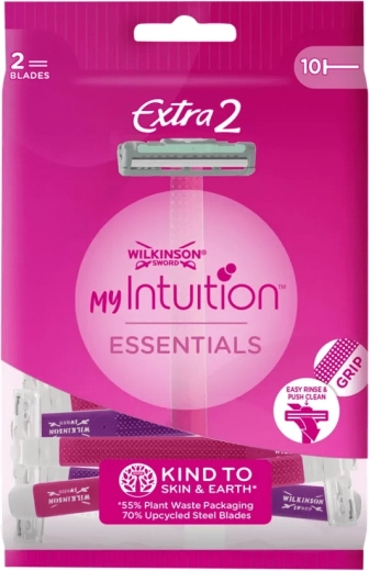 Aparat de ras de unică folosință pentru femei WILKINSON Extra 2 Intuition Essentials, 10 buc
