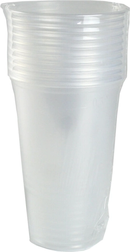 Pahar din plastic 500 ml transparent – set 10 buc