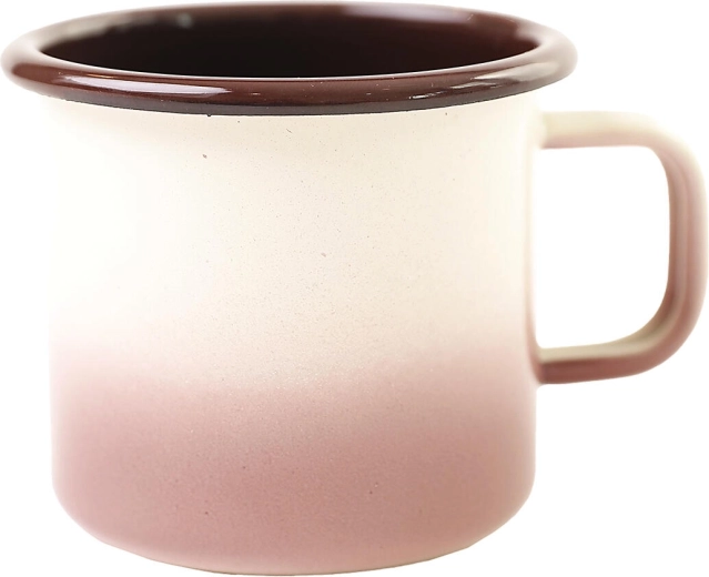 Cană emailată Cappuccino 0,37 l, diametru 8 cm