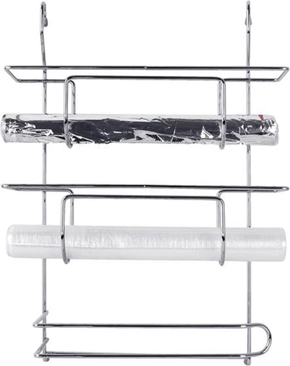 Poliță de bucătărie suspendată pentru prosoape de hârtie și folii 29,9 × 12,5 × 40,3 cm