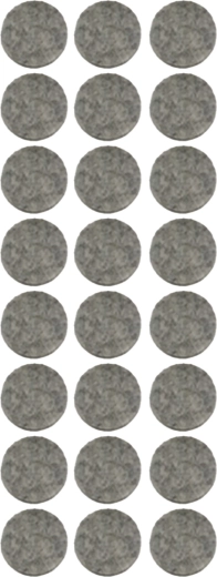 Tampoane autoadezive de protecție pentru mobilă TORO, mix de forme, 24 bucăți