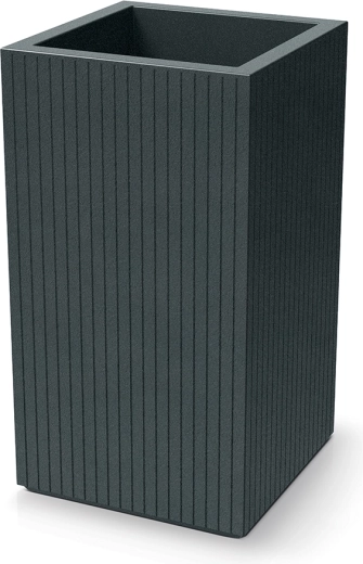 Ghiveci Coro Square High 40 × 40 × 70 cm – grafit
