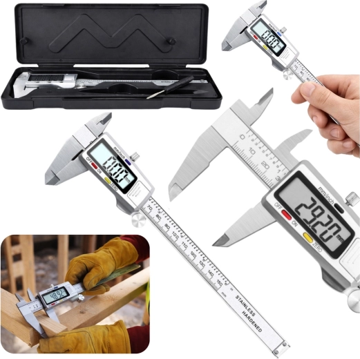 Șubler electronic digital din oțel inoxidabil 150 mm cu LCD