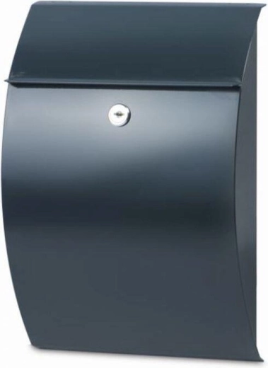 Cutie poștală CAPRI, antracit, oțel galvanizat, 300 × 215 × 70 mm