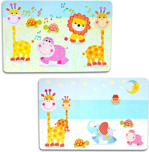 Suport de masă din plastic pentru copii TORO 28 × 43 cm, mix de motive