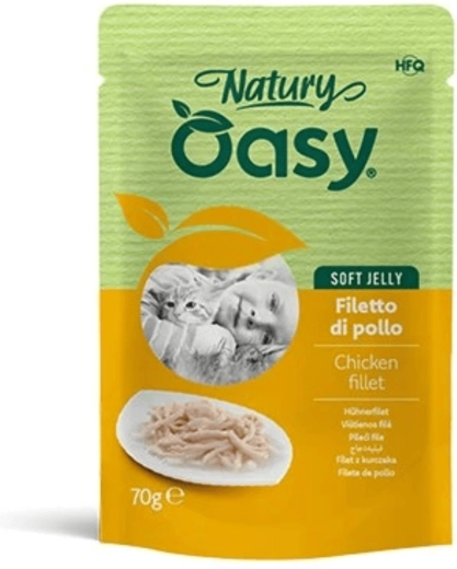 Oasy Natury Soft Jelly fileuri de pui în aspic 70 g