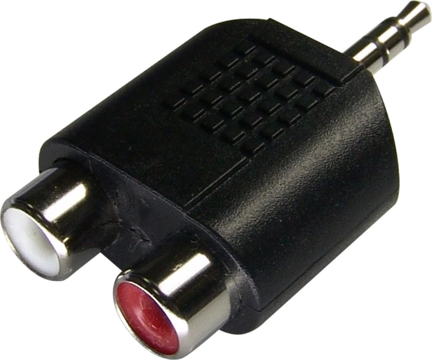 Adaptor Sencor jack stereo de 3,5 mm la 2× prize RCA