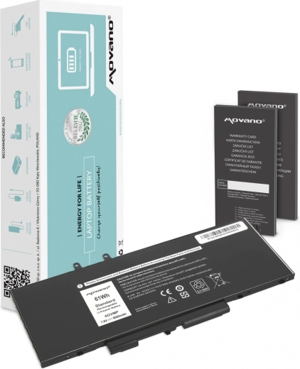 Baterie Movano pentru Dell Latitude 5400 și 5500 (61 Wh, 8000 mAh)