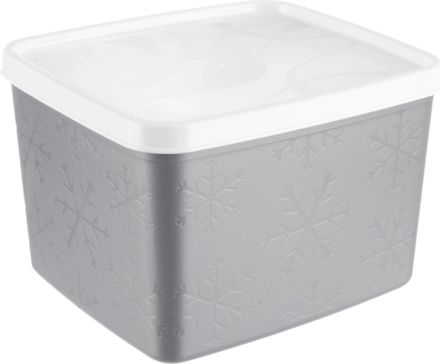 Recipient Orion pentru alimente, cu capac, gri, 1,1 l