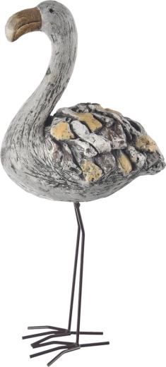 Decorațiune ceramică flamingo EBI cu efect de piatră 60 cm