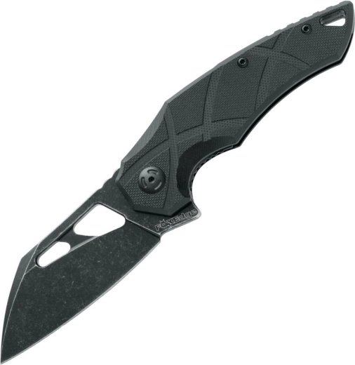 Fox Knives Edge Atrax cuțit de buzunar pliabil 8 cm stonewash negru G10