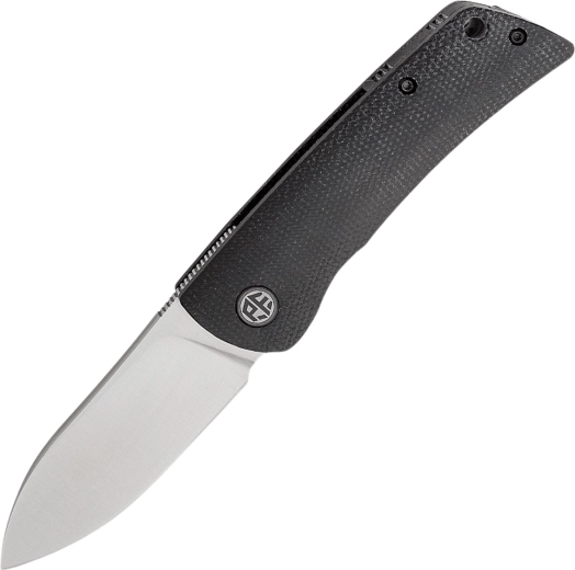 Petrified Fish Flavorist cuțit de buzunar Spear Point 8 cm, satin, Micarta neagră