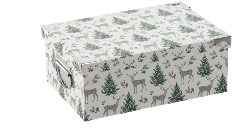 Cutie cadou de Crăciun cu feronerie 40 × 26,5 × 13,8 cm - 1 buc