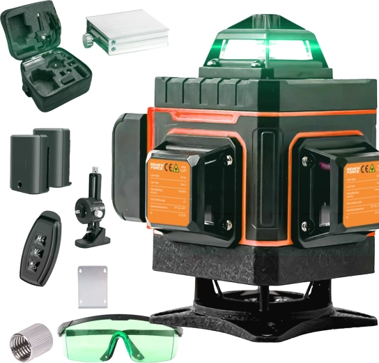 Nivelă laser cu linii în cruce Renew Force LL47P 4D - 1 bucată
