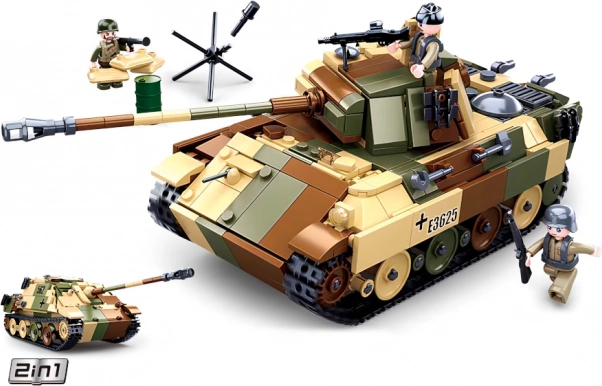Sluban Army tanc mediu camuflat 2‑în‑1 set de construcție
