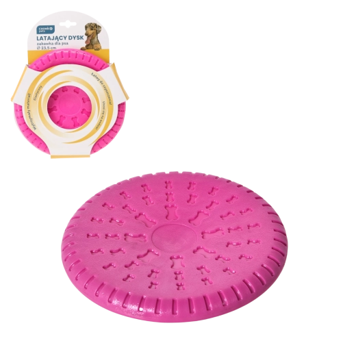 Disc zburător pentru câini 23,5 cm – portocaliu, plutitor și rezistent