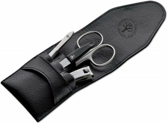 Böker Arbolito set de manichiură de bază Basic L (4 piese) cu etui din piele