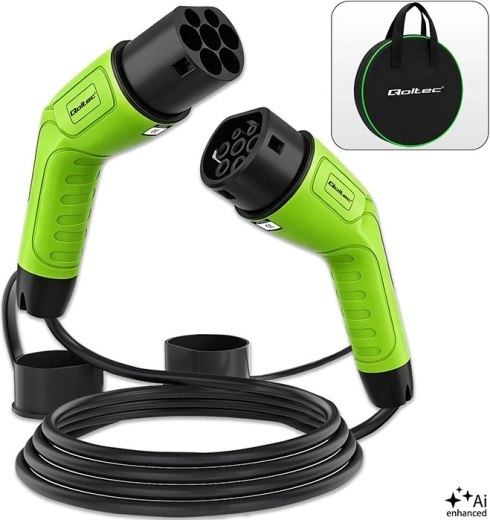 Cablu de încărcare pentru vehicule electrice Type 2, 11 kW, 16 A, 5 m