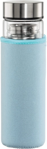 Sticlă de sticlă Hama To Go 500 ml cu sită și husă termo