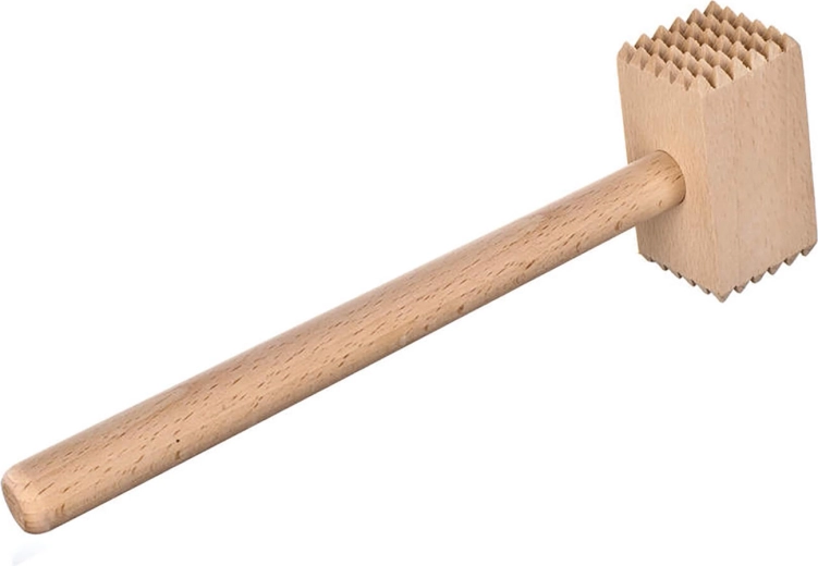 Bătător de carne dublu BRILLANTE din lemn de fag 28 cm