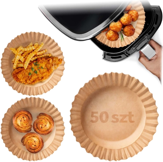 Inserții din hârtie pentru friteuza cu aer cald 20 cm – 50 buc. Berdsen