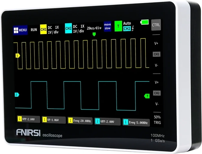 Osciloscop tabletă portabil FNIRSI 1013D cu ecran tactil de 7 inch