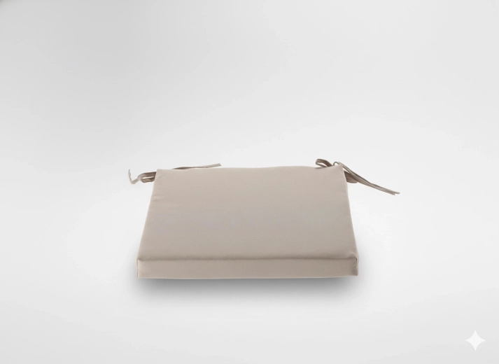 Pernă pentru scaun 40 × 40 × 5 cm în culoare naturală