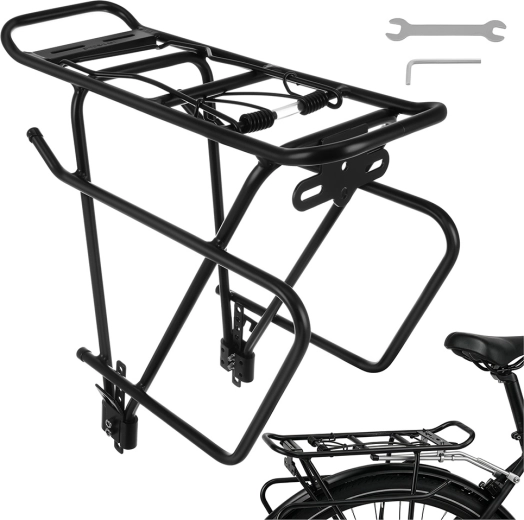 Portbagaj spate pentru bicicletă Trizand 38 × 13,5 × 35 cm, capacitate de încărcare 25 kg