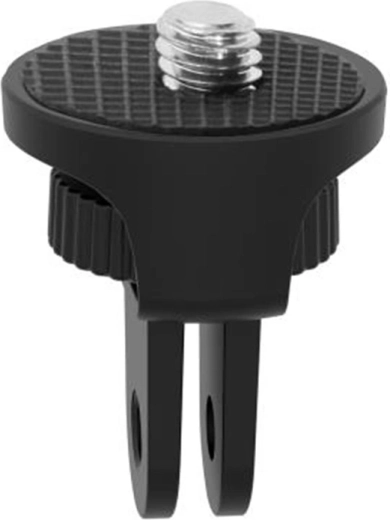 Puluz adaptor pentru trepied 1/4" cu rotire 360° pentru camere de acțiune, negru - 1 bucată