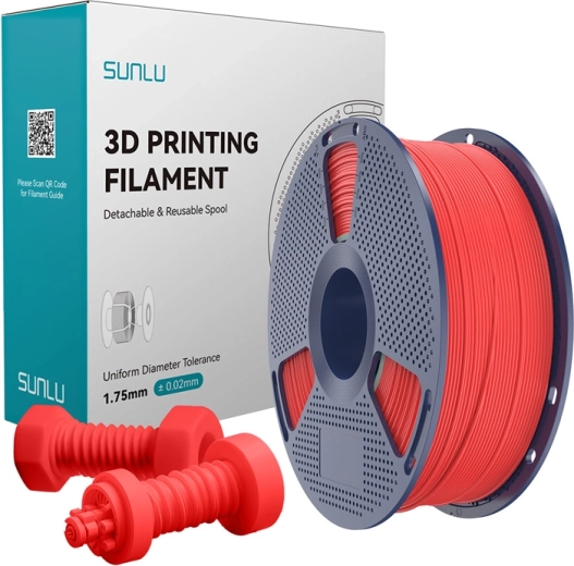 Filament ABS Sunlu de mare viteză, roșu, 1,75 mm, 1 kg