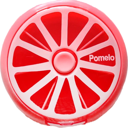 Dozator rotund pentru medicamente cu motiv de pomelo 9 × 2,5 cm