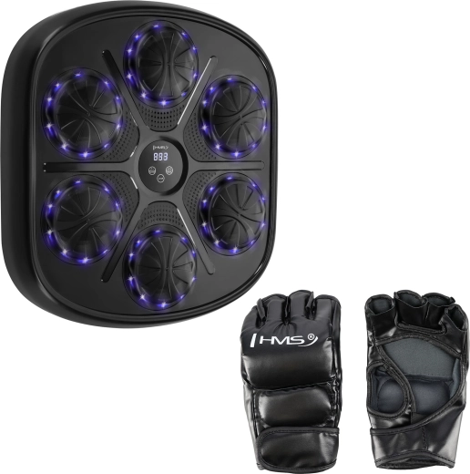 Țintă electronică de box cu LED și Bluetooth HMS TB03 + mănuși
