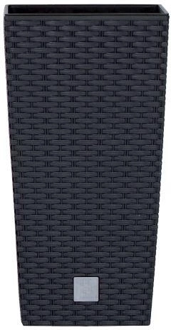 Ghiveci decorativ Rato Square antracit 32,5 × 32,5 × 61 cm, 21/49 l