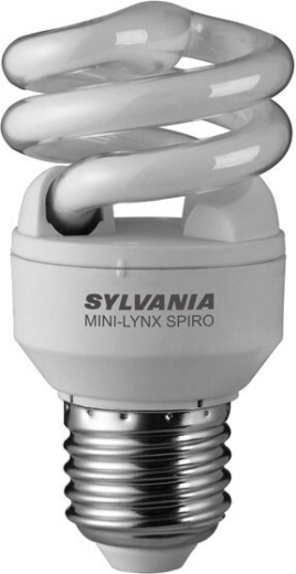 Sylvania Mini-Lynx Spiral 9 W E27 alb cald bec economic