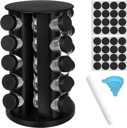 Set de condimente RUHHY 20 buc cu suport rotativ 360°