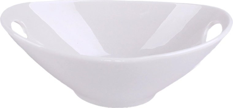Bol oval pentru servire din porțelan 55 ml alb