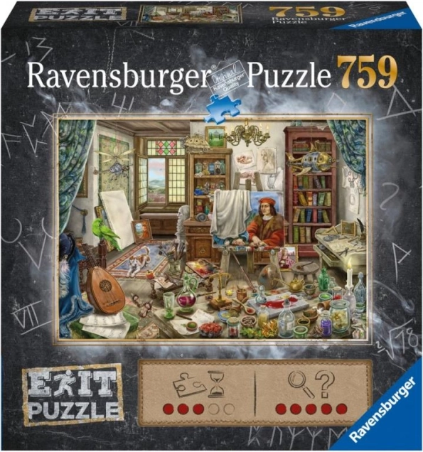 Puzzle Ravensburger Exit: Atelierul artistului 759 piese