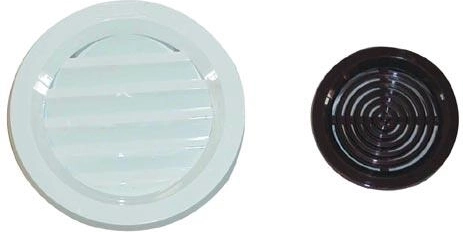 Grilă de ventilație cu plasă 75 mm – Albă