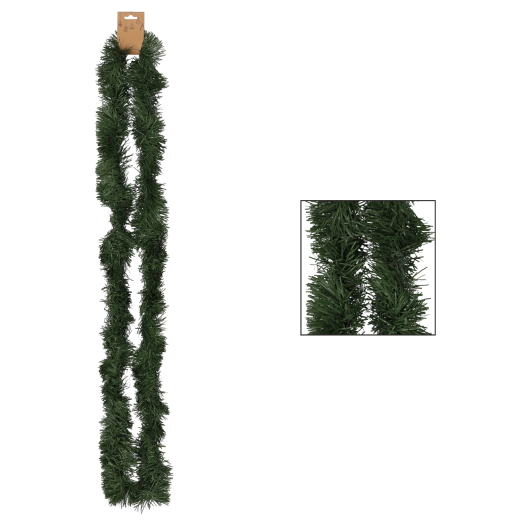 Ghirlandă verde de Crăciun 2 m din PVC