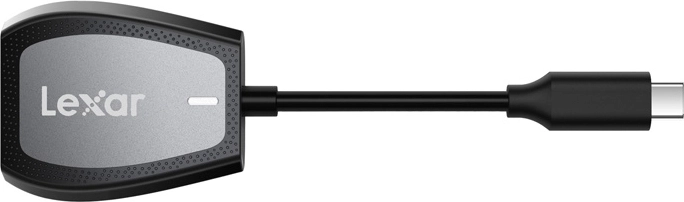 Cititor de carduri Lexar cu două sloturi pentru SD și microSD, cu USB-C